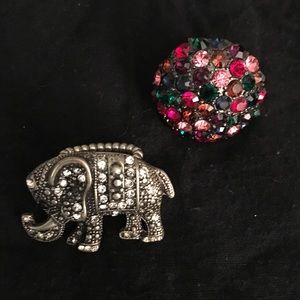 Cute fashion rings baubles x2